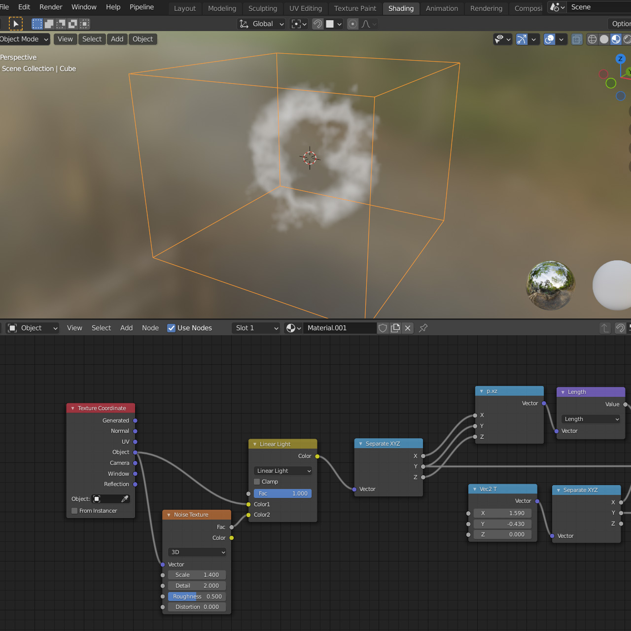 Node setup in Shader Graph