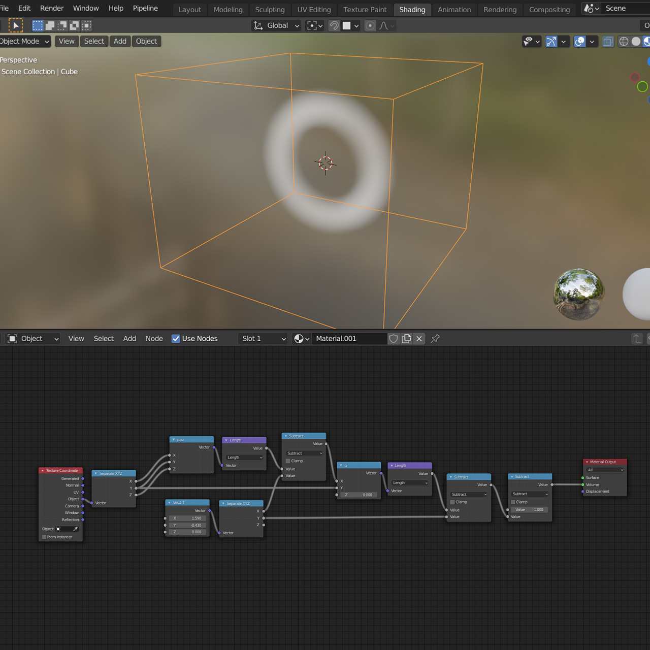 Node setup in Shader Graph