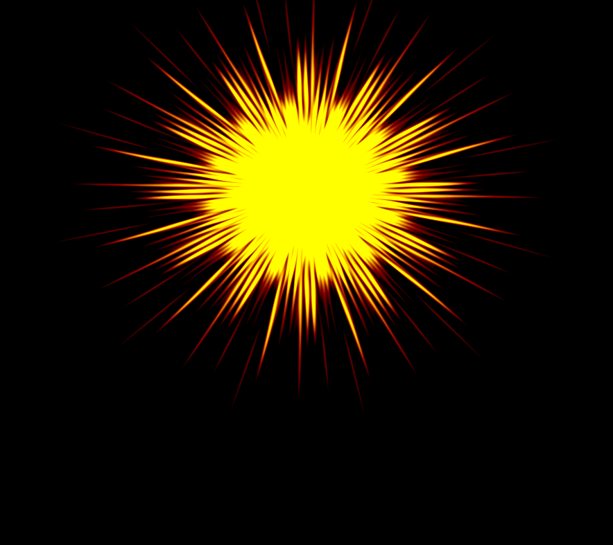 Sunrays for FEATURED WORKS section.