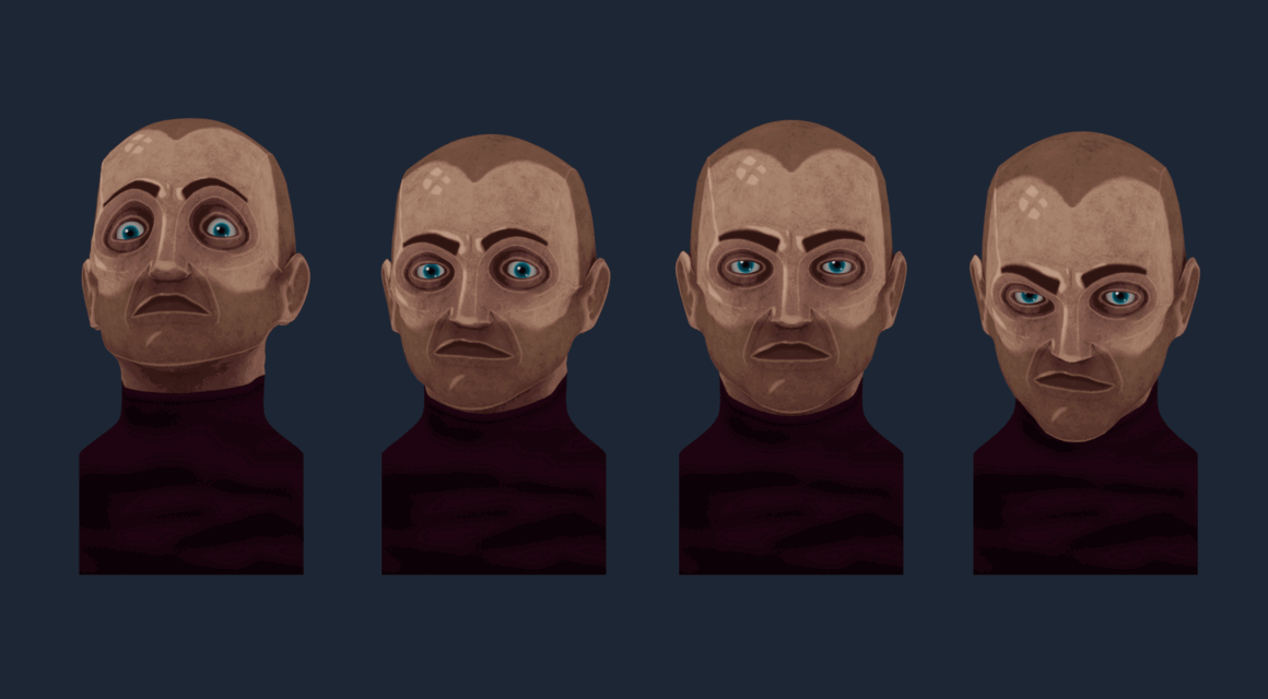 I used smoothing groups to create stylized edges on the meshes.